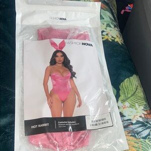 Fashion Nova Vibrant Pink Bunny Costume